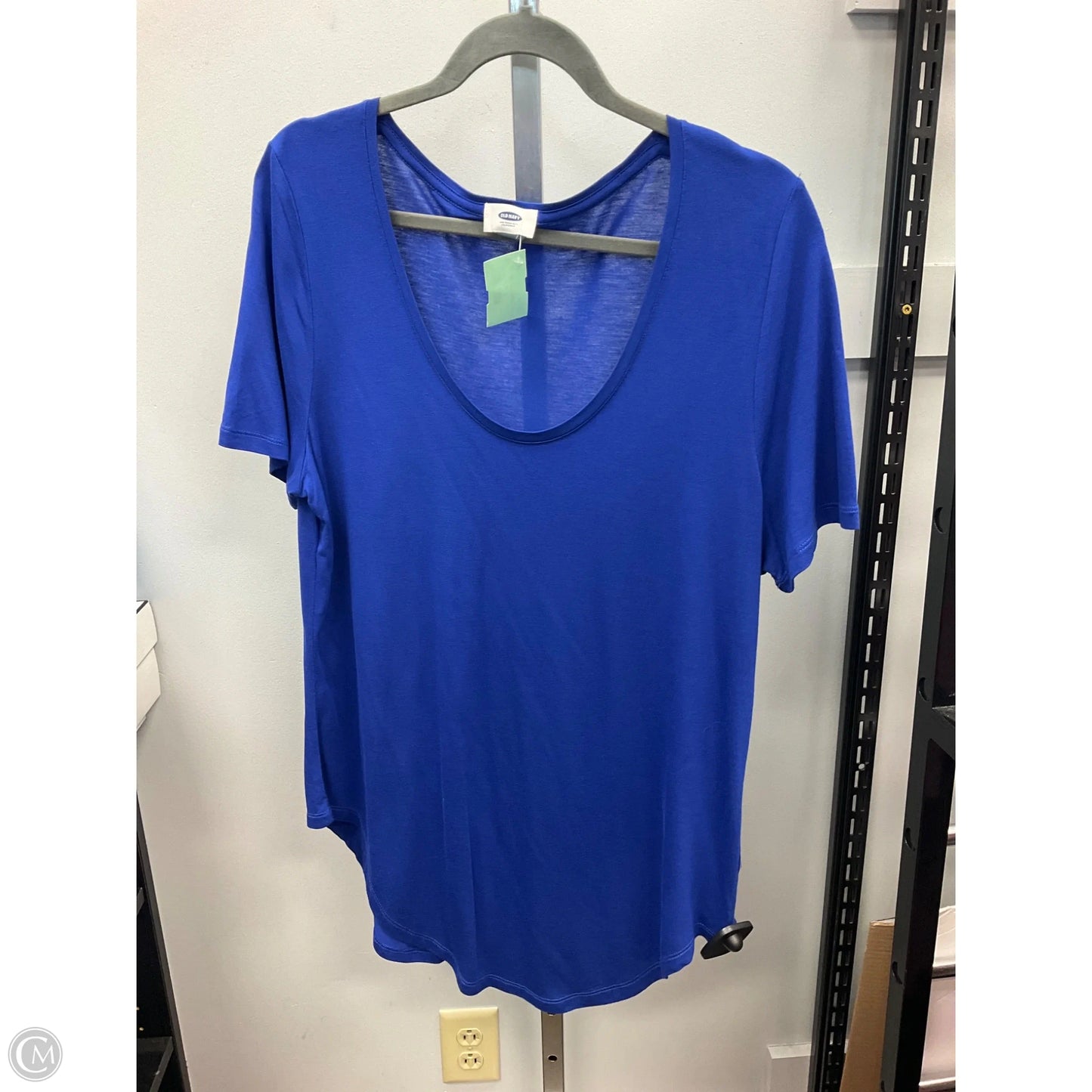 Top Short Sleeve Basic By Old Navy In Blue, Size: L