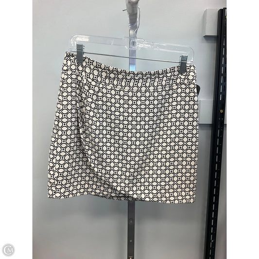 Skirt Mini & Short By Banana Republic In Black & Cream, Size: 6