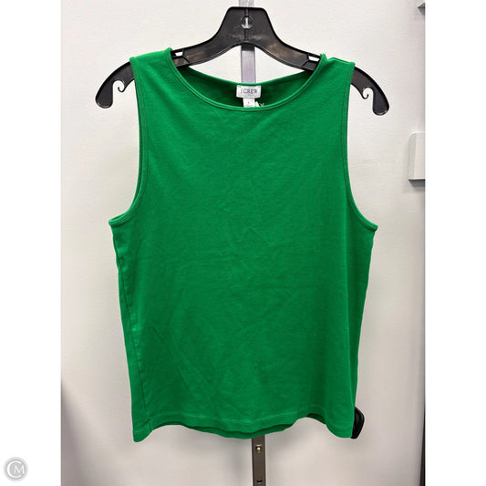 Top Sleeveless Basic By J. Crew In Green, Size: L