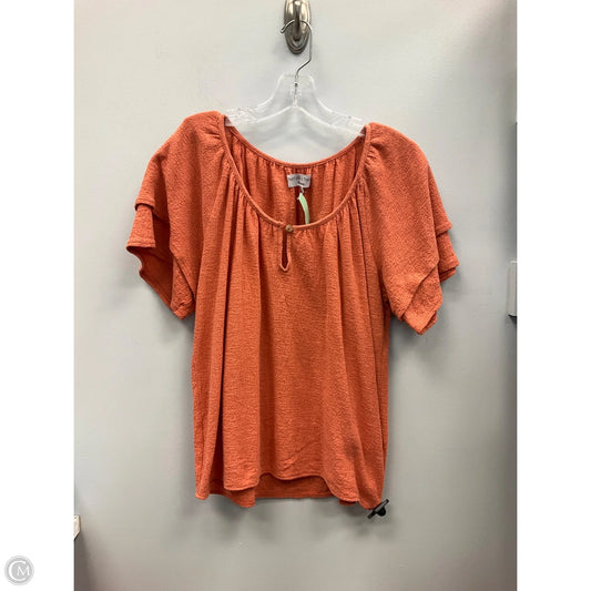 Top Short Sleeve By Old Navy In Orange, Size: S