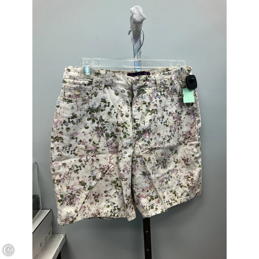 Shorts By Gloria Vanderbilt In Floral Print, Size: 8