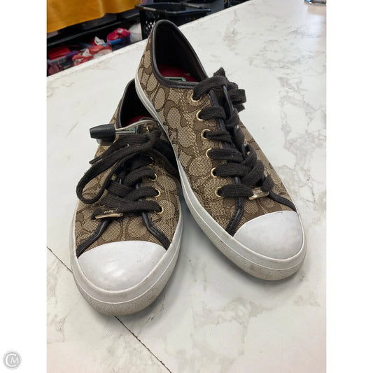 Shoes Designer By Coach In Tan, Size: 8.5
