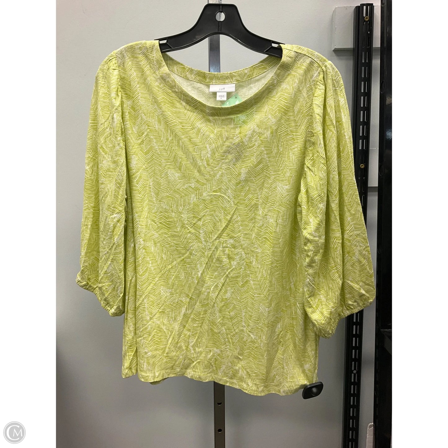 Top 3/4 Sleeve By J. Jill In Green, Size: M