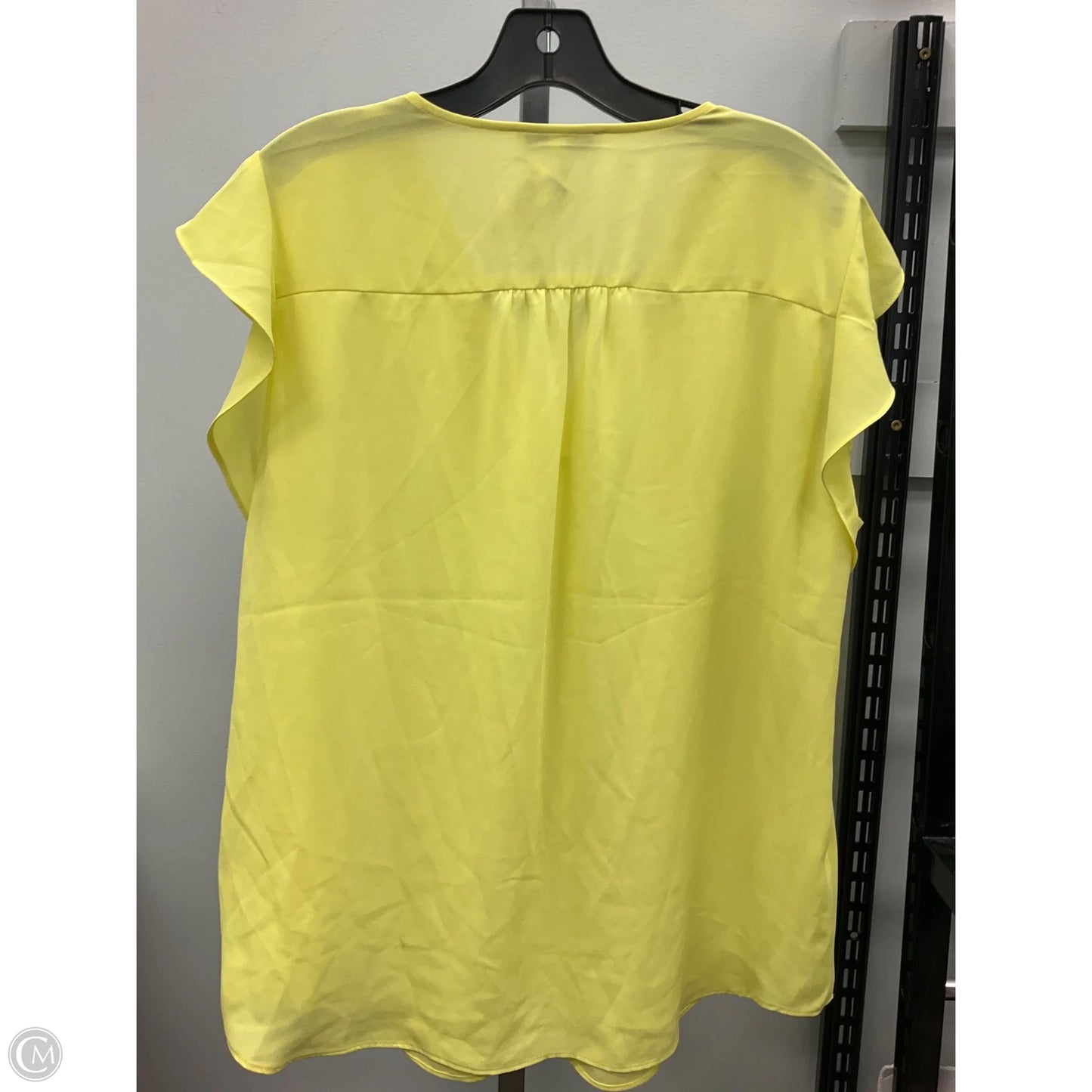 Top Sleeveless By Chaus In Yellow, Size: L