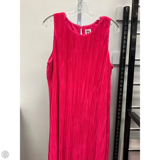 Dress Casual Short By Anne Klein In Pink, Size: L