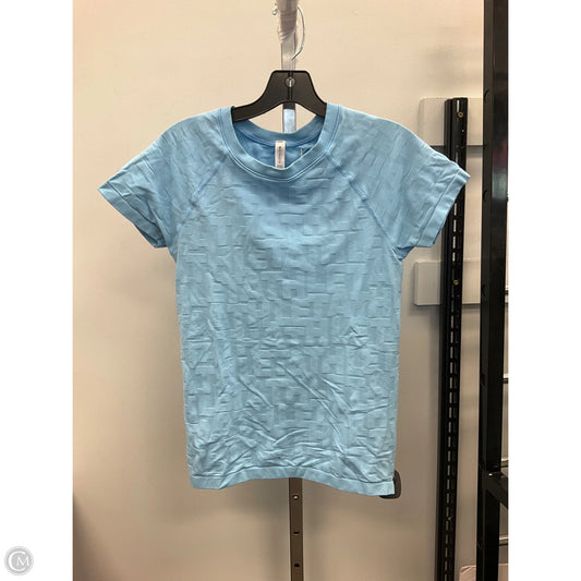 Athletic Top Short Sleeve By Athleta In Blue, Size: S