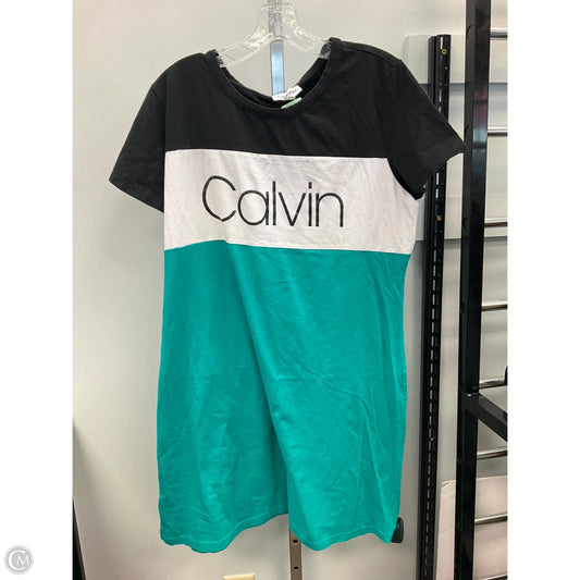 Dress Casual Short By Calvin Klein In Multi-colored, Size: Xl