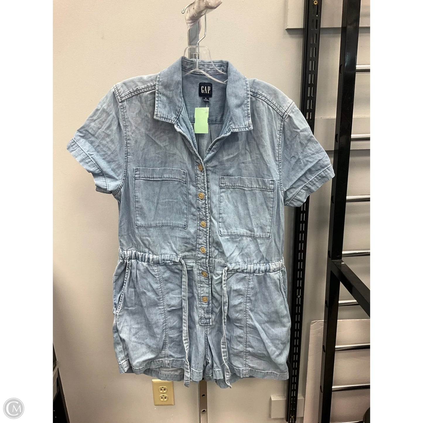 Romper By Gap In Blue Denim, Size: S