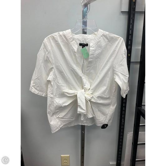 Top Short Sleeve By J. Crew In White, Size: S