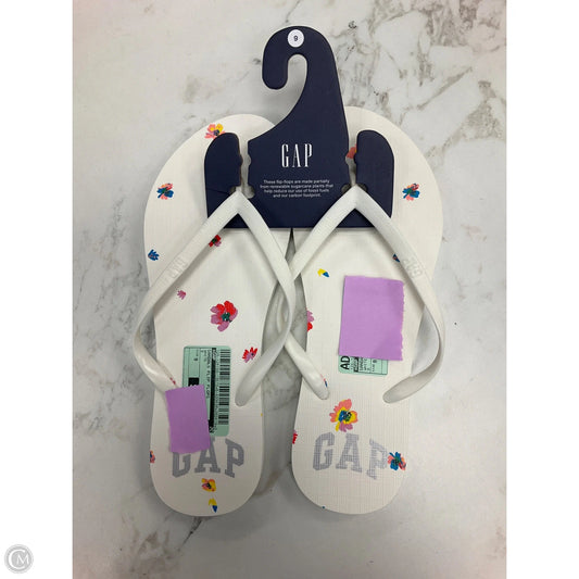 Sandals Flip Flops By Gap In White, Size: 9