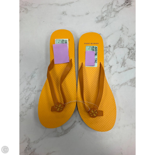 Sandals Designer By Tory Burch In Orange, Size: 8