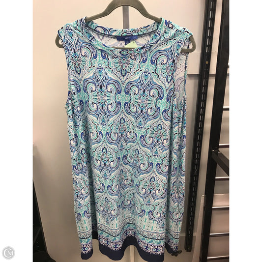 Dress Casual Short By Apt 9 In Blue & Green, Size: Xl