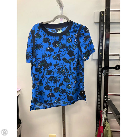 Top Short Sleeve By Banana Republic In Blue, Size: M