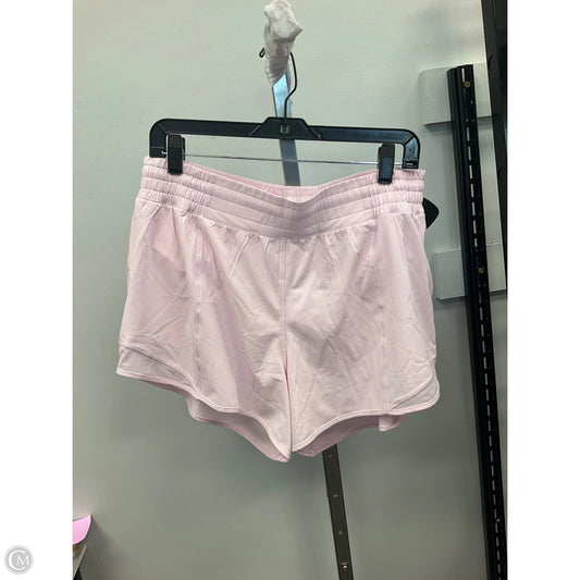 Athletic Shorts By Lululemon In Pink, Size: 12