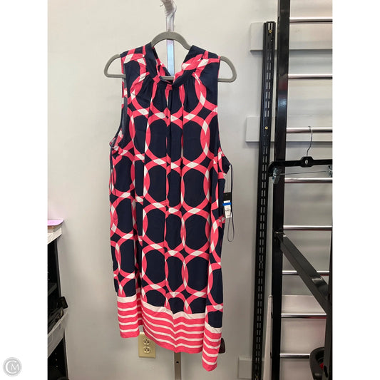 Dress Casual Midi By Crown And Ivy In Blue & Pink, Size: Xl
