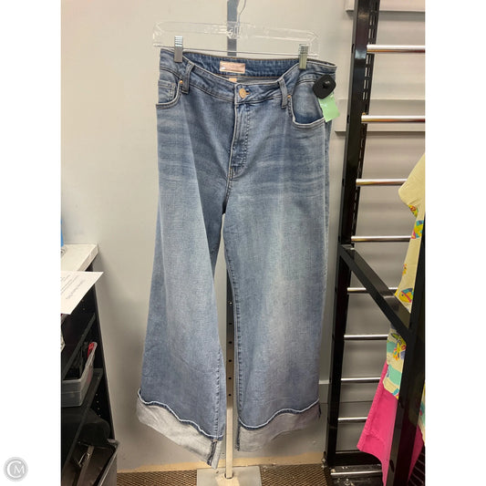 Jeans Wide Leg By Kut In Blue, Size: 16