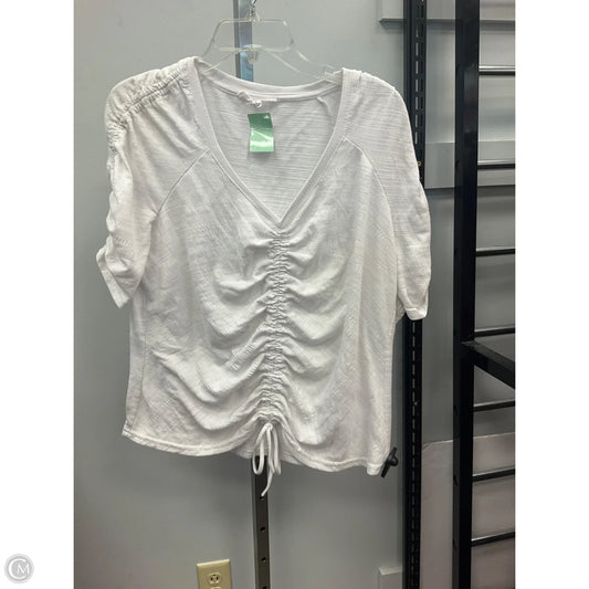 Top Short Sleeve By Jane And Delancey In White, Size: L