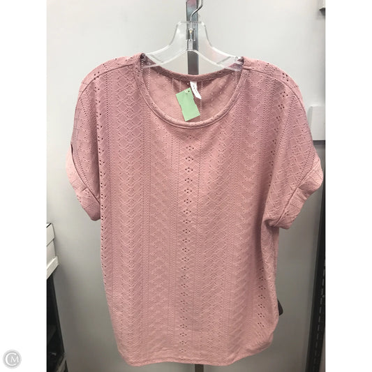 Top Short Sleeve By Dokotoo In Mauve, Size: L