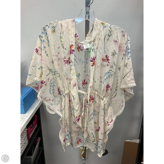 Swimwear Cover-up By Clothes Mentor In Floral Print, Size: S