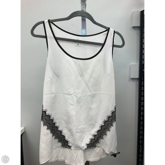 Top Sleeveless By New York And Co In Black & White, Size: M
