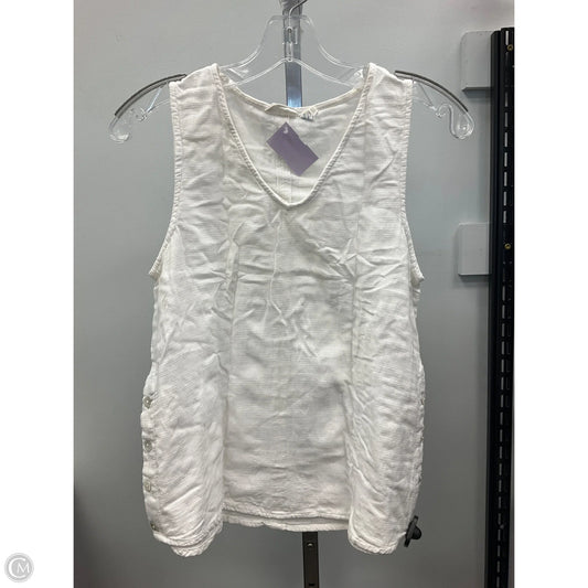 Top Sleeveless By Sigrid Olsen In White, Size: S