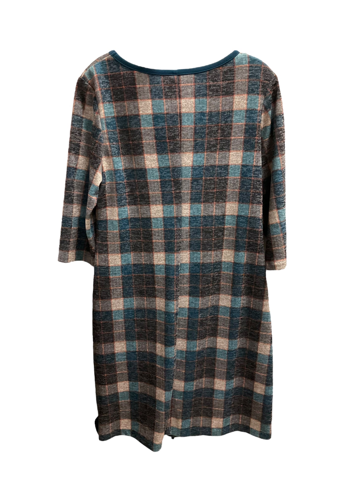 Dress Work By Connected Apparel In Checkered Pattern, Size: 14