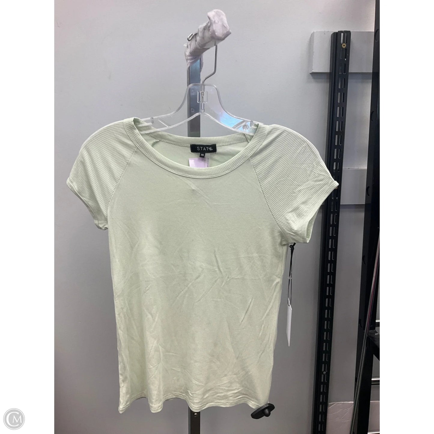 Top Short Sleeve Basic By 1.state In Green, Size: Xs