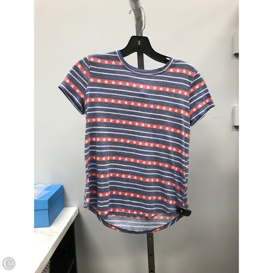 Top Short Sleeve Basic By Style And Company In Blue & Red & White, Size: Sp