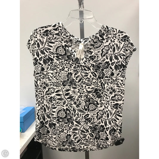 Top Sleeveless By Clothes Mentor In Black & White, Size: S