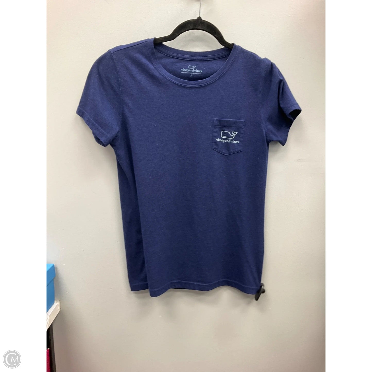 Top Short Sleeve Basic By Vineyard Vines In Blue, Size: S