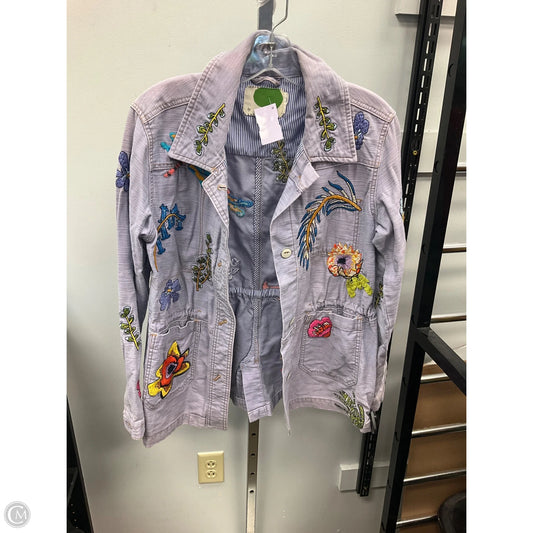Jacket Denim By Anthropologie In Purple, Size: S