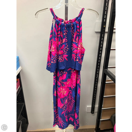 Dress Designer By Lilly Pulitzer In Blue & Pink, Size: M