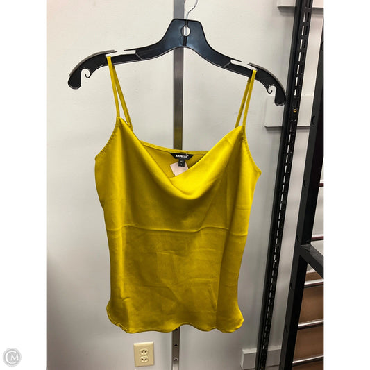 Top Sleeveless Basic By Express In Yellow, Size: L