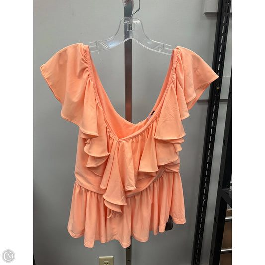 Top Sleeveless By Express In Orange, Size: M