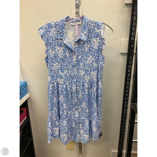 Dress Casual Short By Stradivarius In Blue & White, Size: M