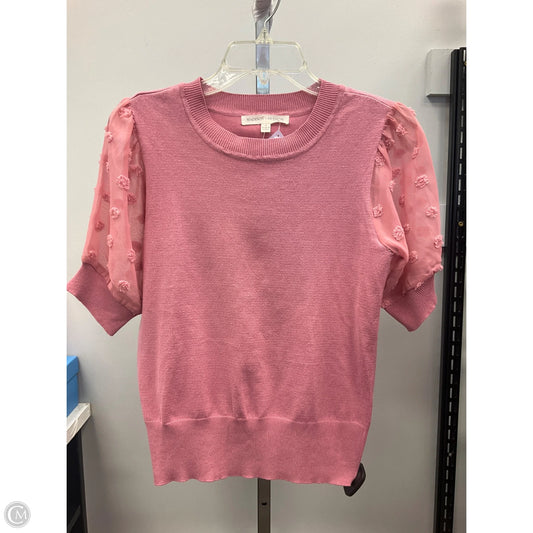 Top Short Sleeve By Cmc In Pink, Size: M