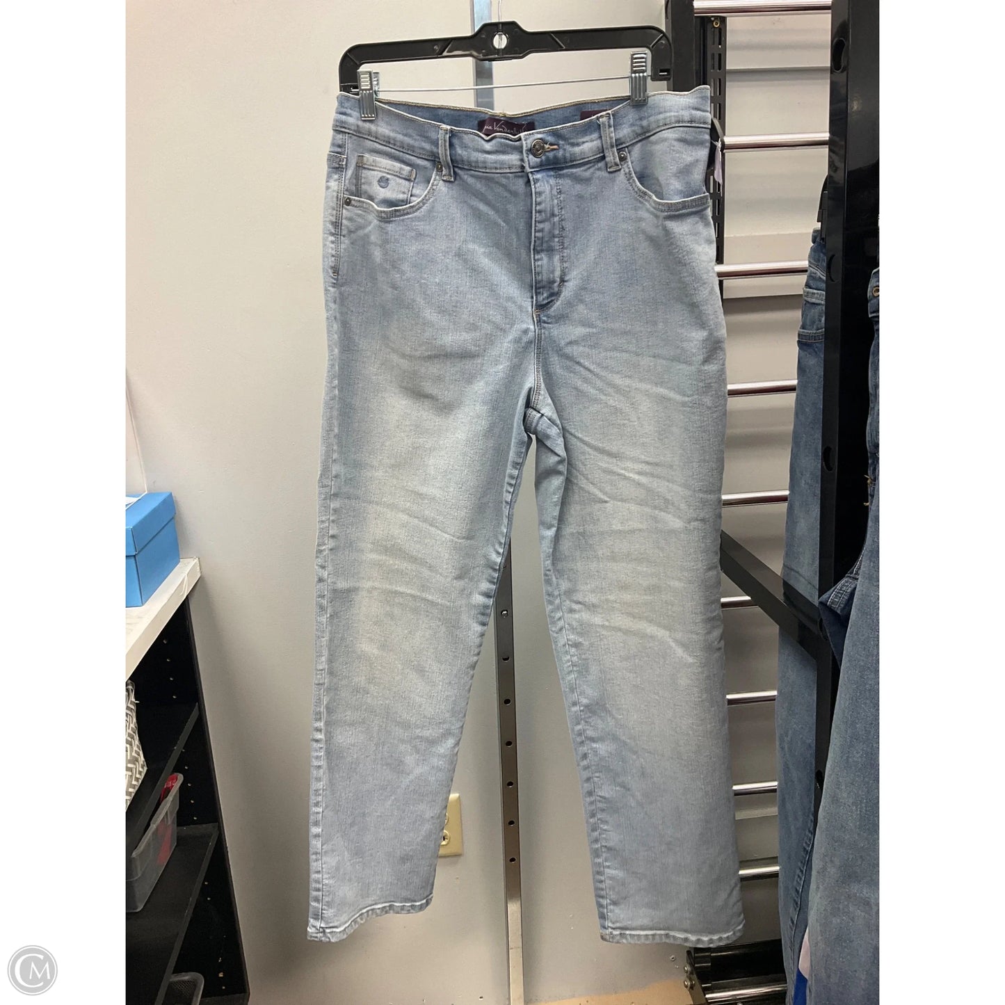 Jeans Straight By Gloria Vanderbilt In Blue, Size: 14