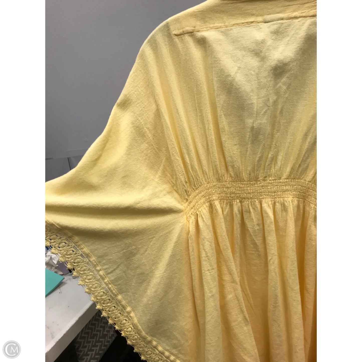 Top Short Sleeve By Cmc In Yellow, Size: S