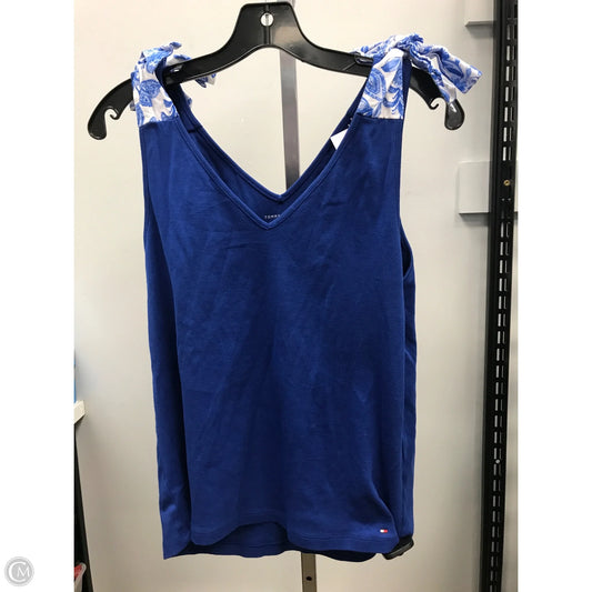 Top Sleeveless By Tommy Hilfiger In Blue, Size: L