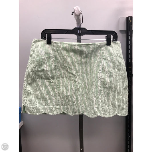 Skirt Designer By Lilly Pulitzer In Green & White, Size: 10
