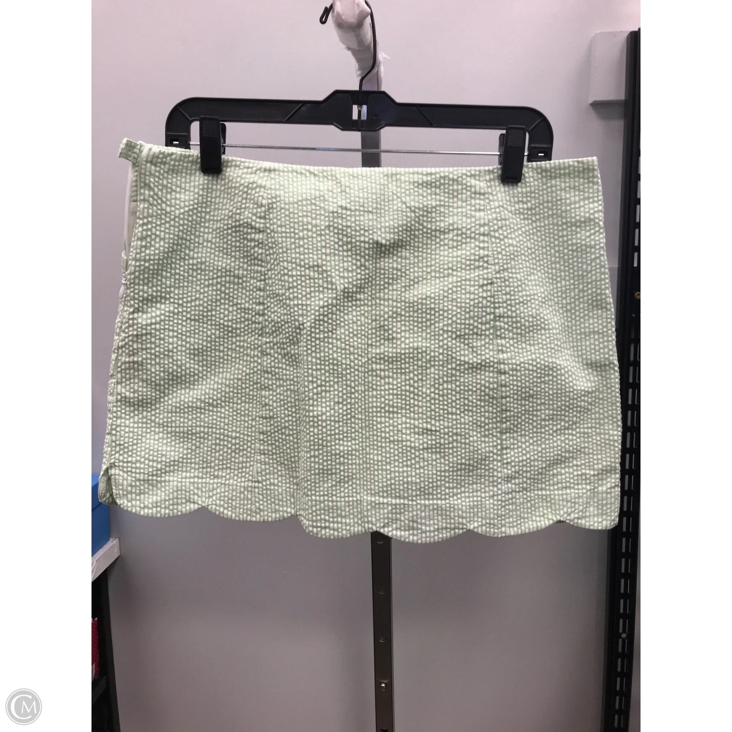 Skirt Designer By Lilly Pulitzer In Green & White, Size: 10