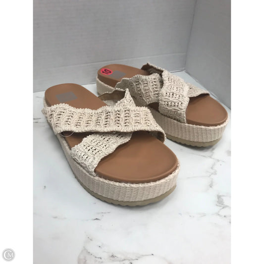 Sandals Heels Platform By Dolce Vita In Tan, Size: 10