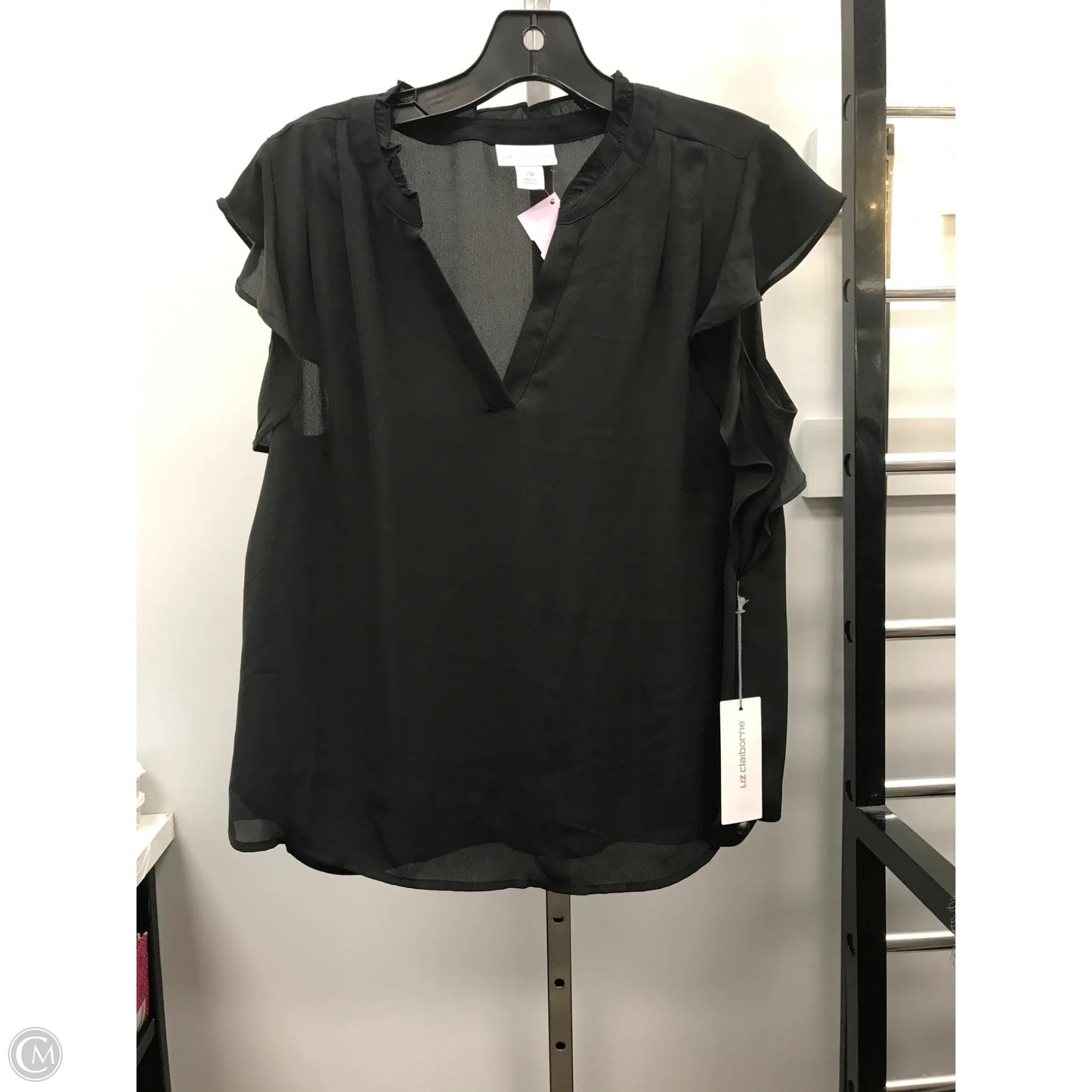 Top Sleeveless By Liz Claiborne In Black, Size: Mp