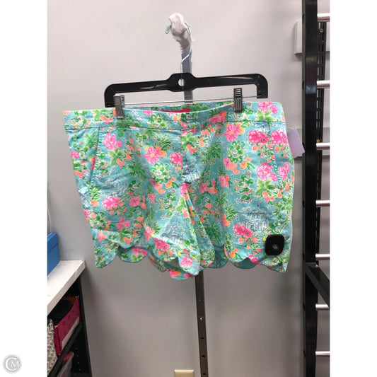 Shorts Designer By Lilly Pulitzer In Blue & Pink, Size: 16