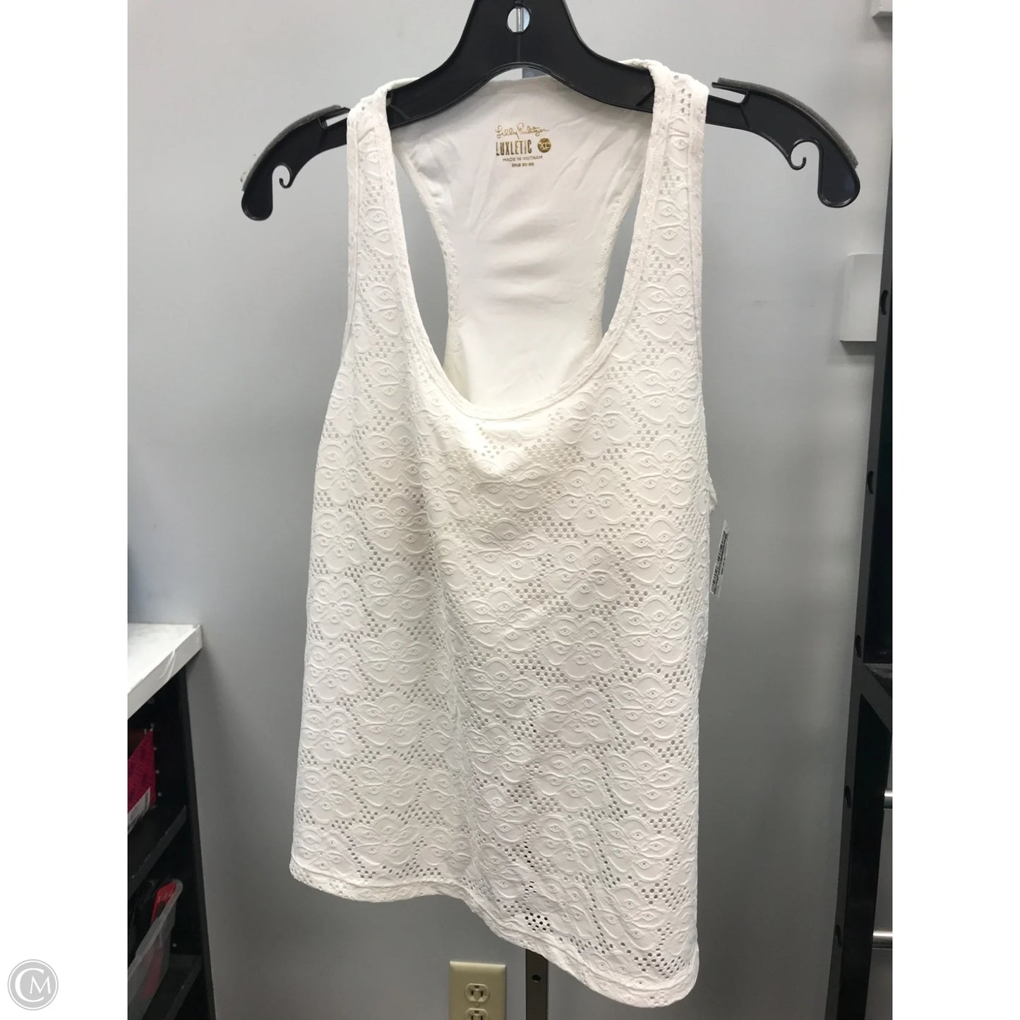 Tank Top Designer By Lilly Pulitzer In White, Size: Xl