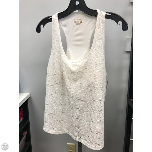 Tank Top Designer By Lilly Pulitzer In White, Size: Xl