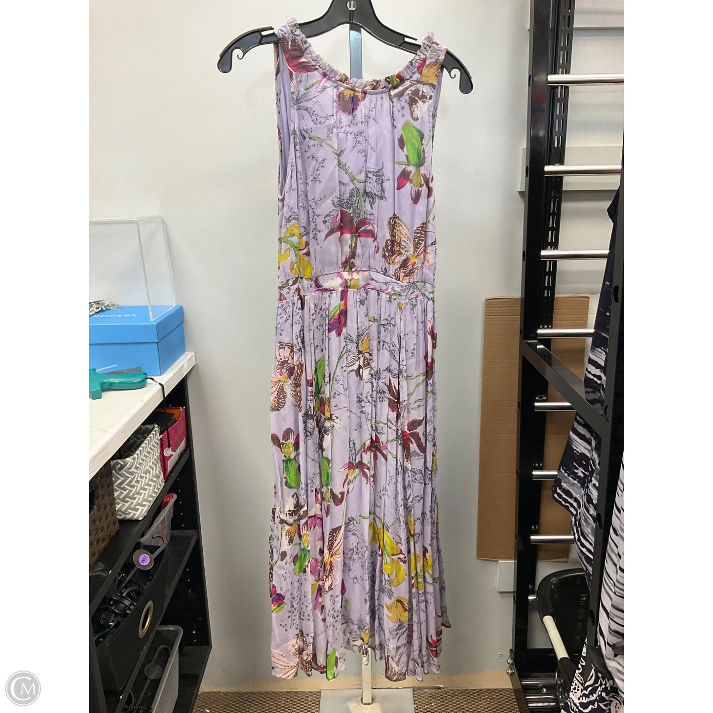 Dress Casual Midi By Anthropologie In Purple, Size: 8