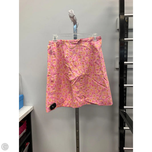 Skirt Designer By Lilly Pulitzer In Pink & Yellow, Size: 12