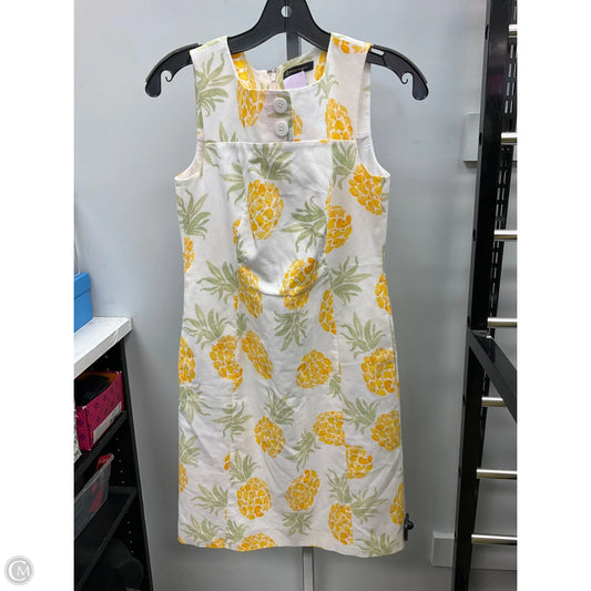 Dress Work By Brooks Brothers In Yellow, Size: 4