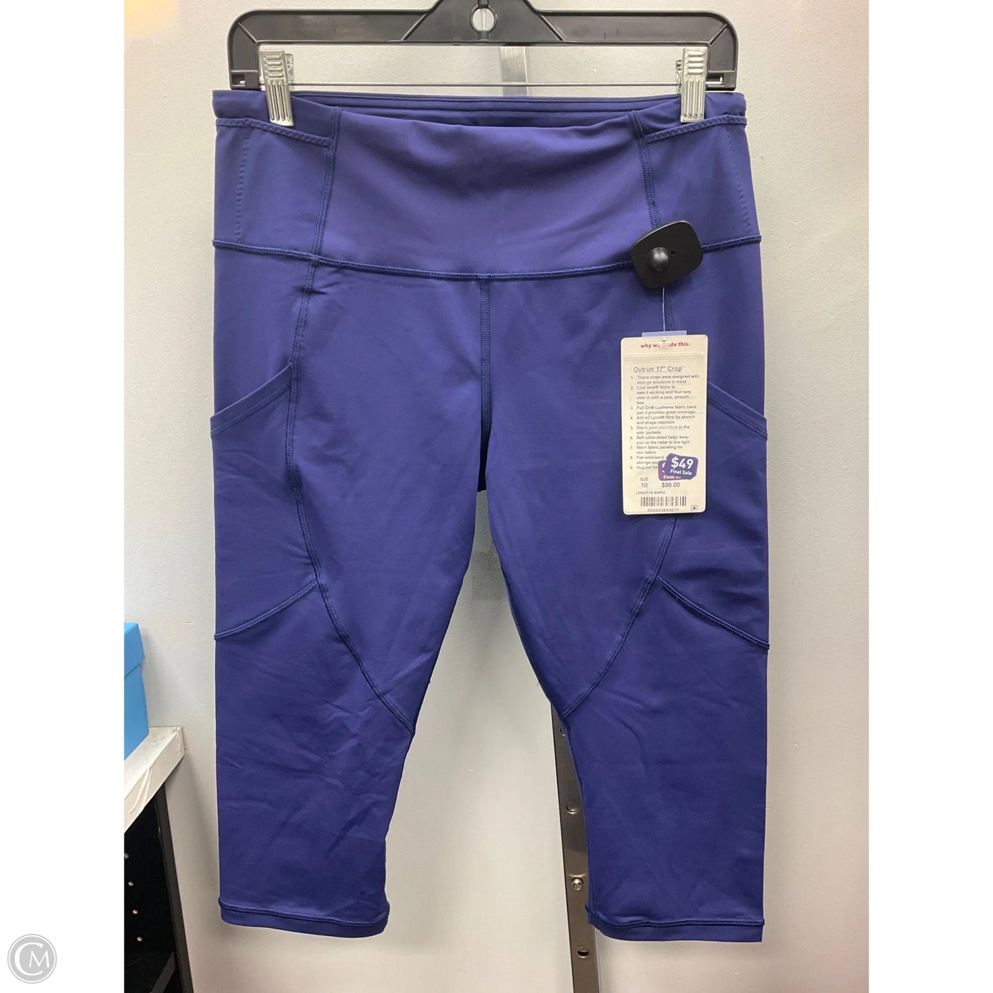 Athletic Leggings By Lululemon In Blue, Size: 10